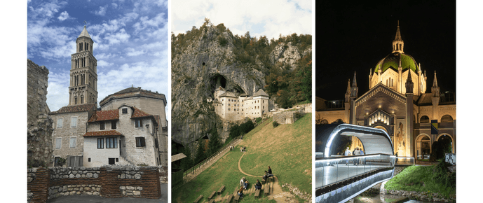 Croýcia, Eslovýnia e Býsnia