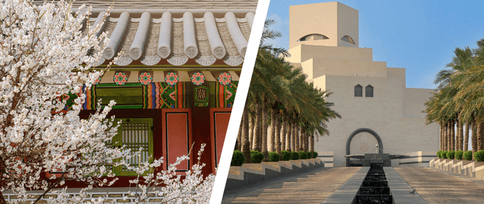 Corýia do Sul e Doha